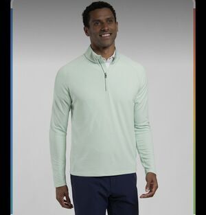 KJUS Men's Capture Midlayer High Performance 1/4 Zip Men's XL Green Golf EUC